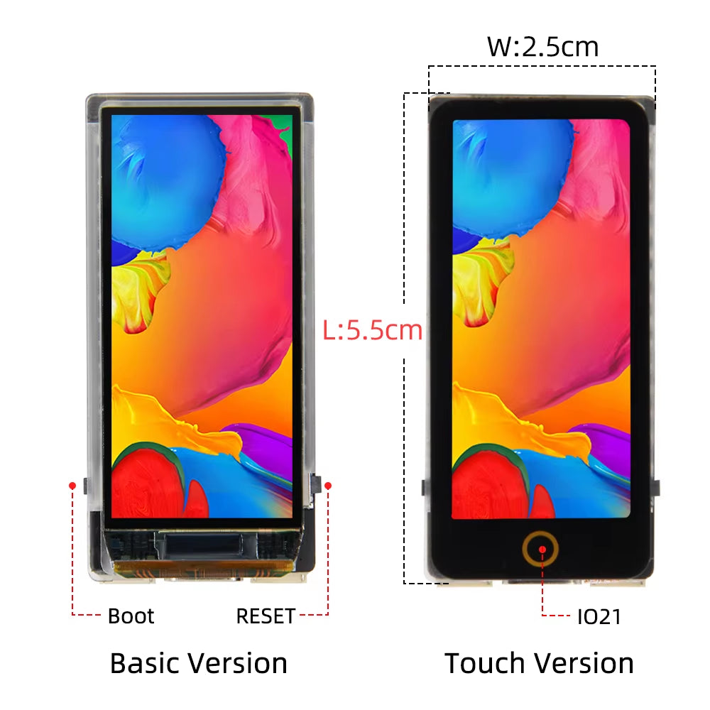 ® T-Display-S3 AMOLED ESP32-S3 1.91-Inch RM67162 AMOLED Display Development Board OLED WIFI Bluetooth 5.0 Wireless Module