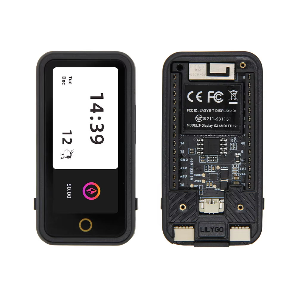® T-Display-S3 AMOLED ESP32-S3 1.91-Inch RM67162 AMOLED Display Development Board OLED WIFI Bluetooth 5.0 Wireless Module